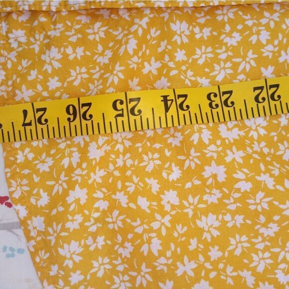 St. John'sBayPXXYellowRoll-tab LngslButtonUp 100%CottonFloralPrint Women'sShirt. - Picture 6 of 9